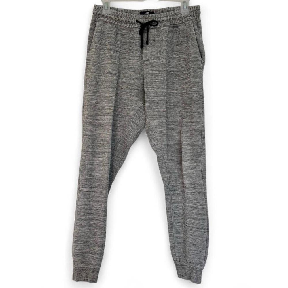 Small H&M Gray Grey Women’s Tapered Sweatpants Joggers Drawstring Comfy Cozy